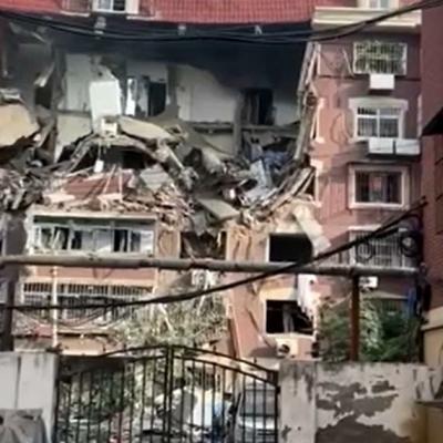 7月19日清晨，天津市北辰區歡顏里小區發(fā)生燃氣爆燃。